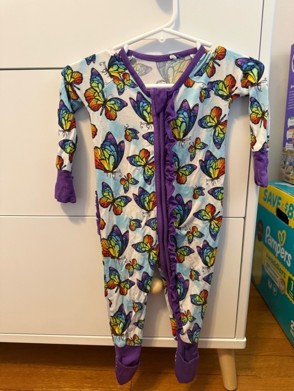 Glitter Babiez flutter convertible bamboo romper
